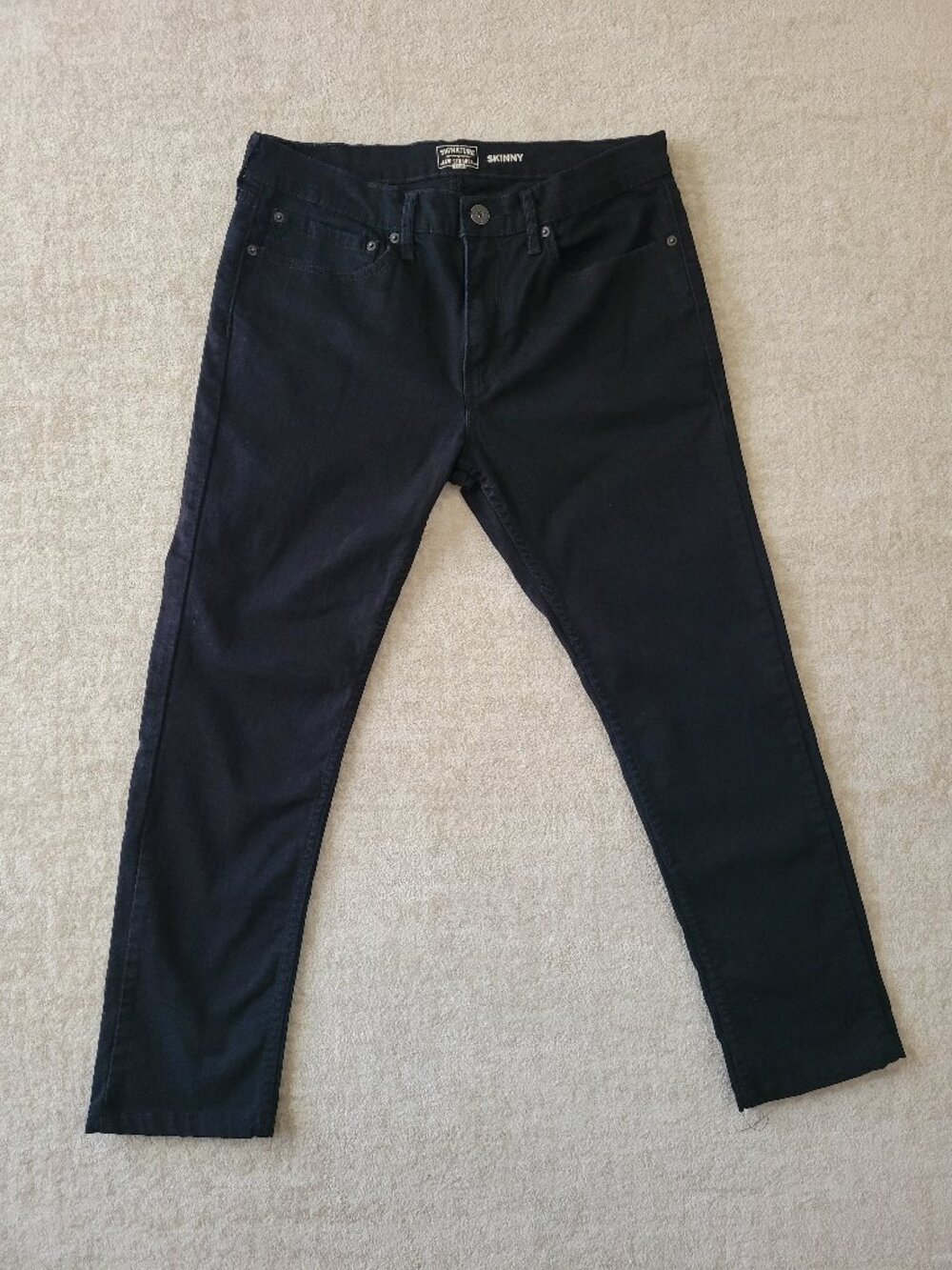 Signature Levi Strauss Gold Label Skinny Jeans 34 Womens Black Mid Rise Minimal